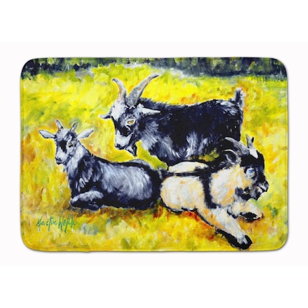 Carolines Treasures Three Goats Machine Washable Memory Foam Mat MW1266RUG